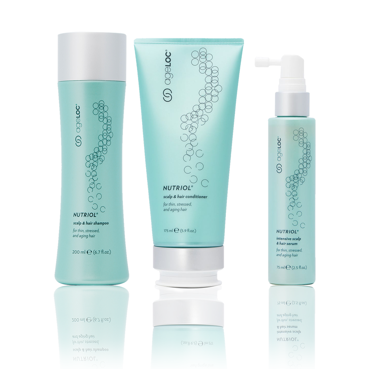 Haarwuchs Pflege SET - Nutriol Scalp & Hair System - drei Produkte - Nu-Skin