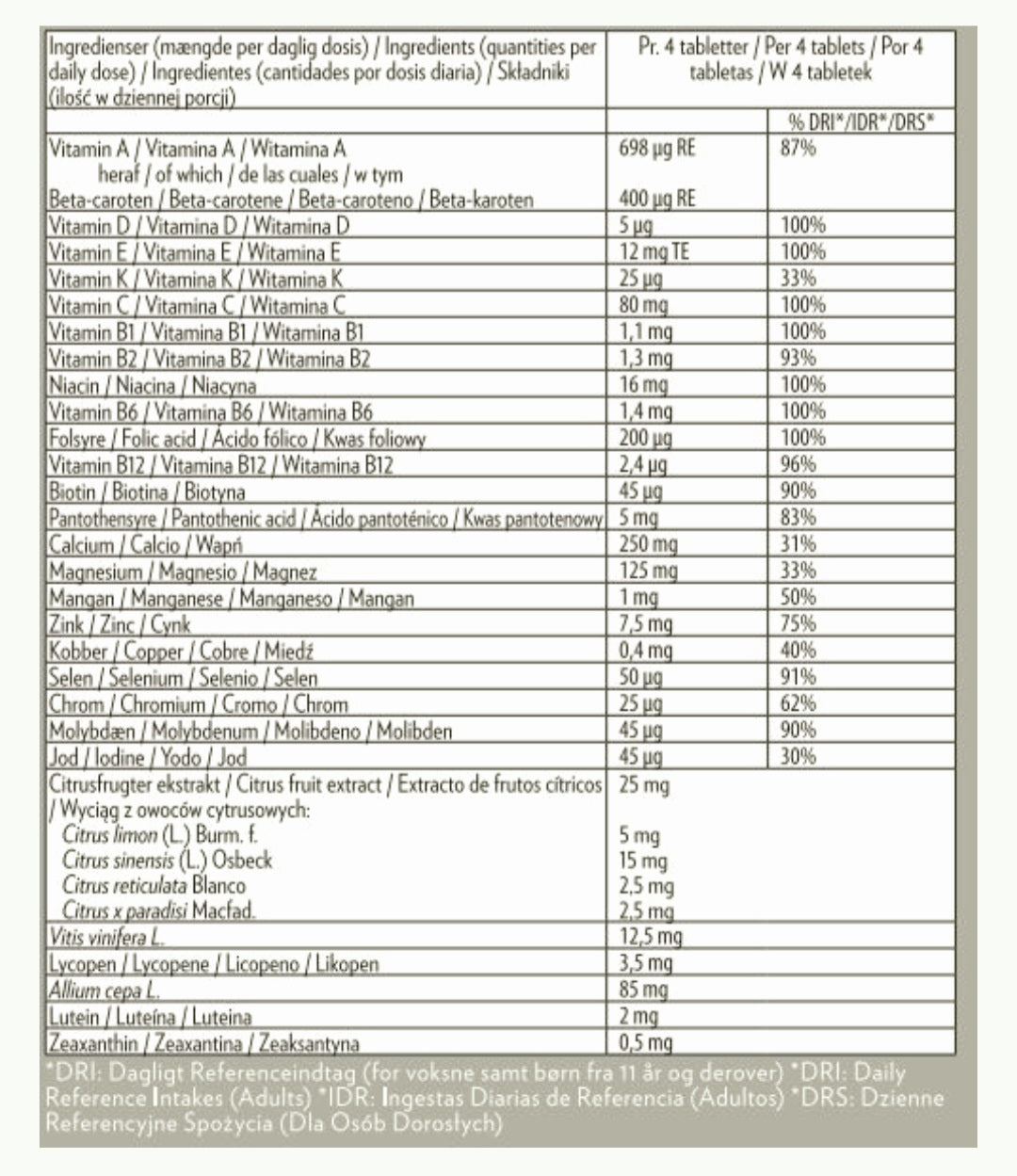 pharmanex-lifepak-ingredients